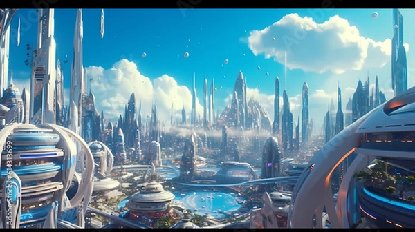 Obraz Future world background
