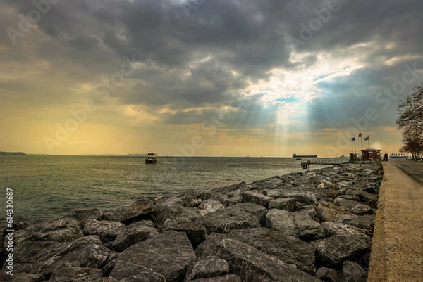 Obraz sunset over the sea