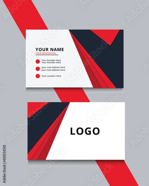 Obraz Creative and Clean Business Card Template.