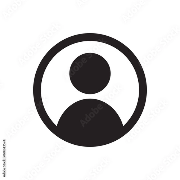 Obraz Male, men profile Icon design