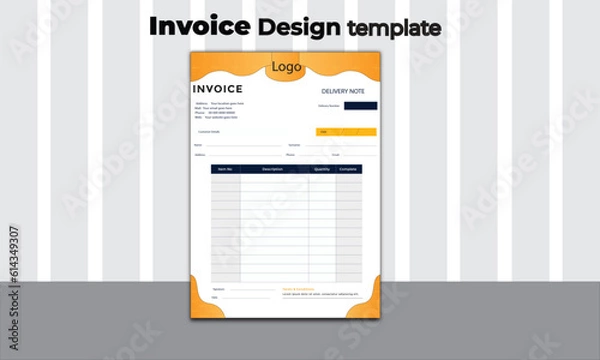 Obraz Invoice design for business