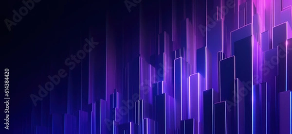 Fototapeta Abstract futuristic background with glowing light effect.