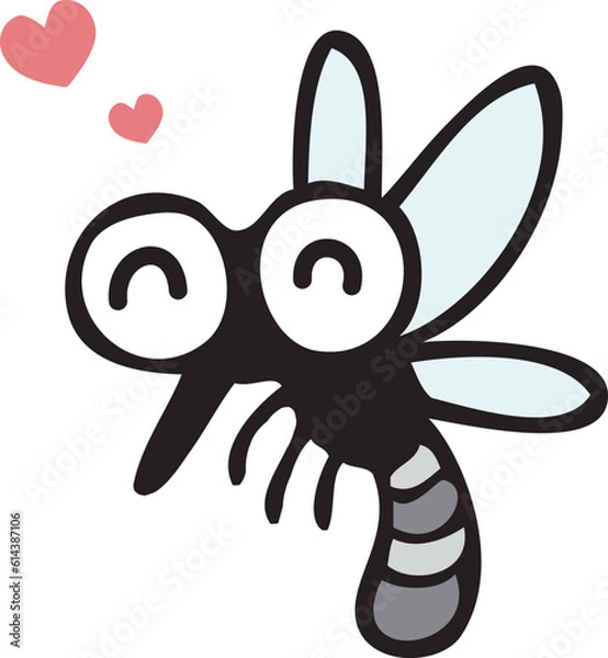 Obraz 喜んでいる蚊のイラスト
