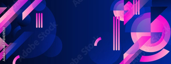 Fototapeta Vector colorful colourful abstract geometric shapes background