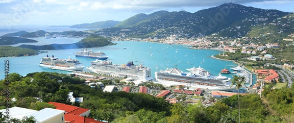 Fototapeta Port St Thomas na Wyspach Dziewiczych Stanów Zjednoczonych