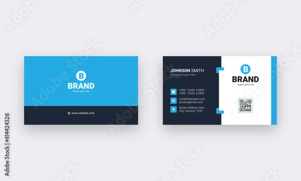 Obraz Professional business card design template.