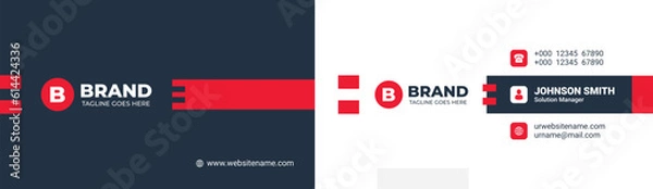 Obraz Professional business card design template.