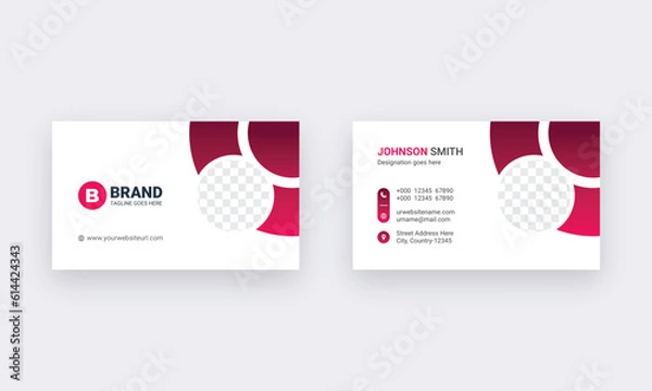 Obraz Professional business card design template.