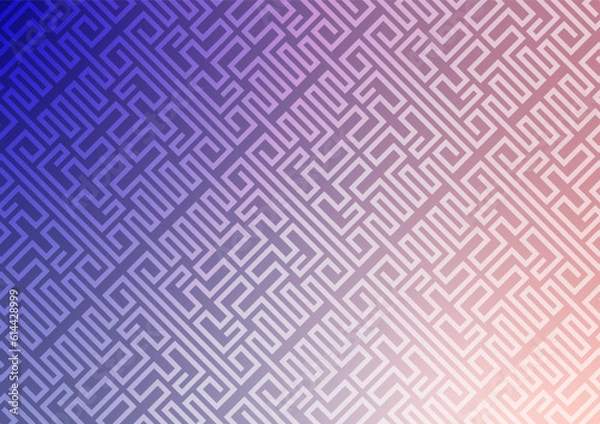 Fototapeta Geometric line pattern gradient purple presentation background 