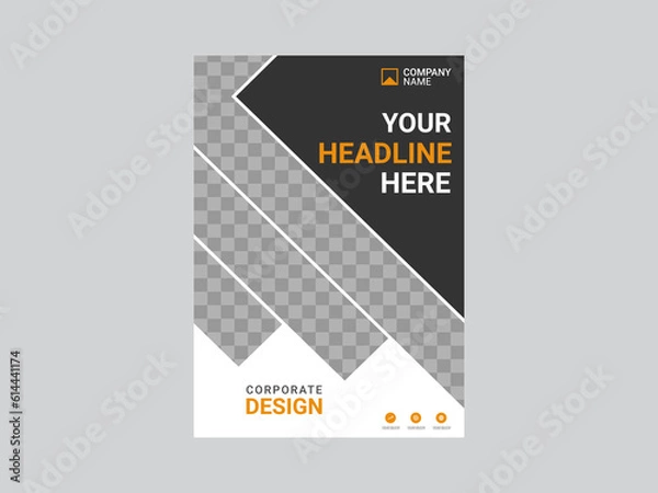 Obraz Creative corporate book cover design