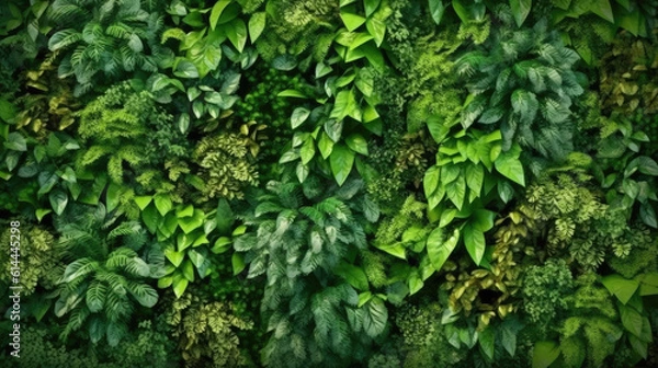 Fototapeta Colorful walls of vegetation