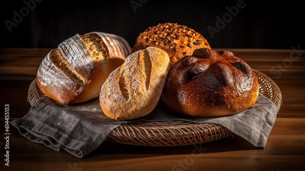 Fototapeta bread and buns
