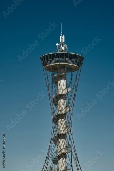 Fototapeta Kashubian Eye is a 44 meters high observation tower in Gniewino, Poland. Viewing tower in Gniewino.