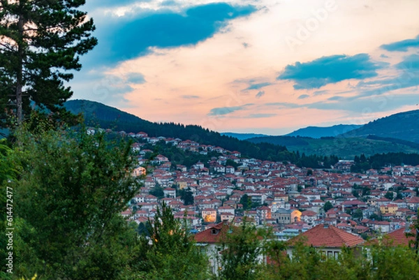 Obraz Sunset view on Krusevo town