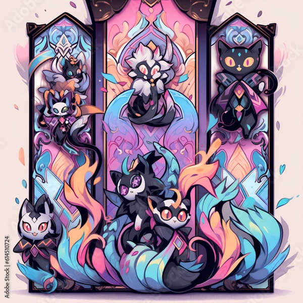 Fototapeta cute creatures