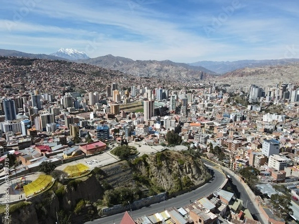 Obraz aerial view country