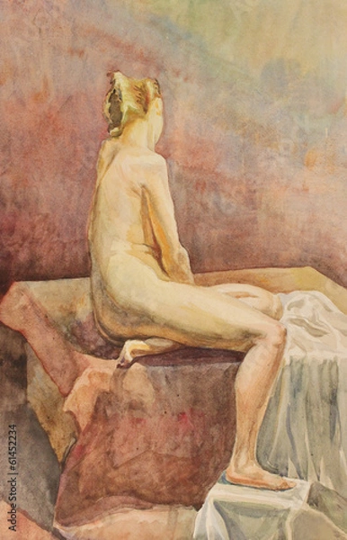 Fototapeta Drawing the Model