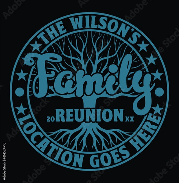 Obraz family reunion tshart art vector