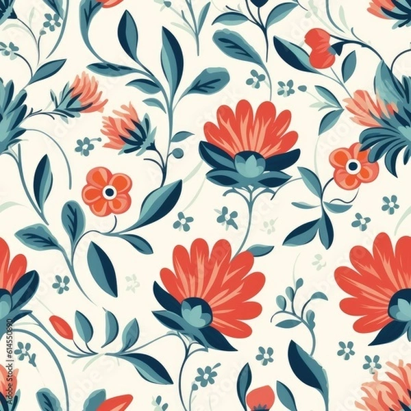Fototapeta Simplicity Bloomscape - Generative AI