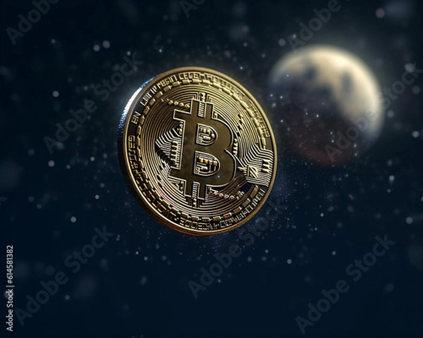 Obraz Bitcoin to the moon!