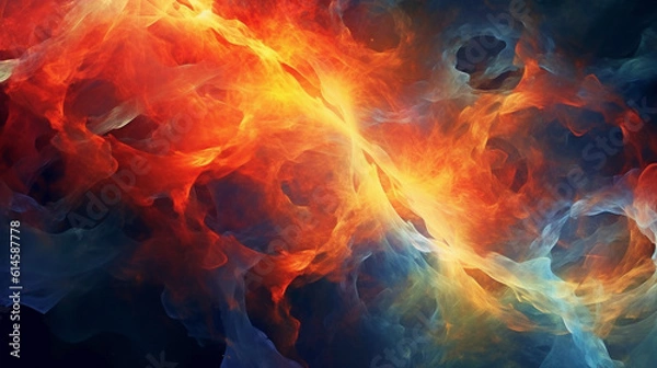 Fototapeta Generative AI, Inferno's Dance