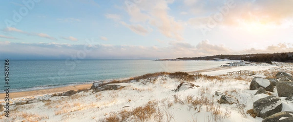 Obraz Ocean shore on a winter day