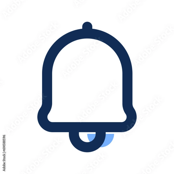 Fototapeta notification bell filled line icon