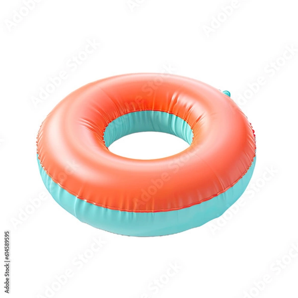 Obraz pool float isolated on a transparent background, generative ai
