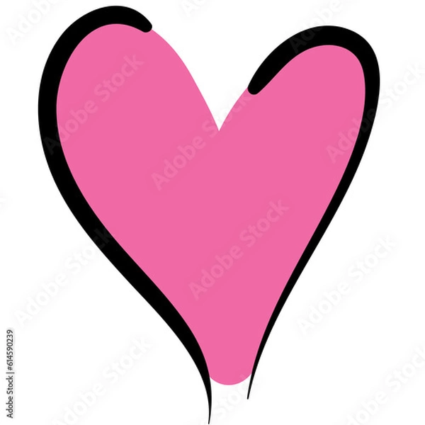 Obraz pink heart