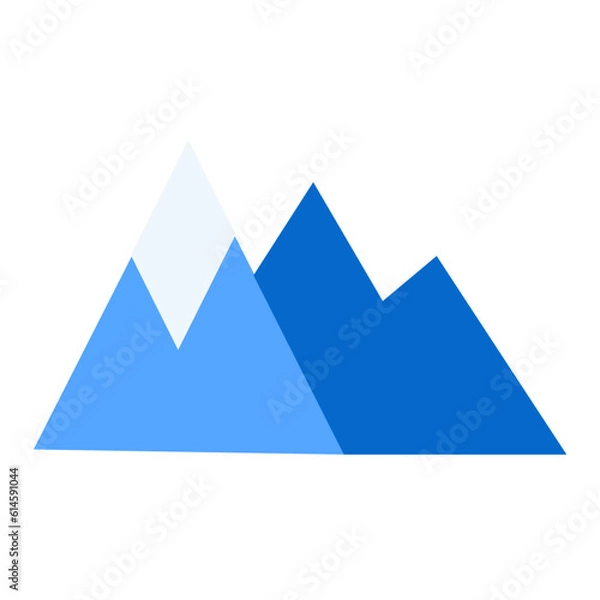 Fototapeta Mountain Icon: A graphical representation of a mountain or mountain