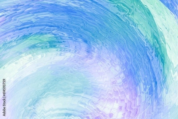 Obraz キラキラ輝く鮮やかなブルーの光のウェーブの背景