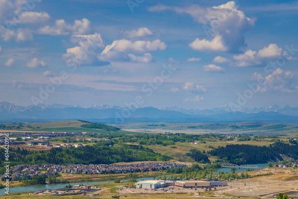 Fototapeta Panoramic Summer View Of Cochrane