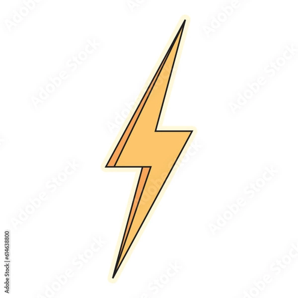 Obraz Handdrawn Sticker Thunder
