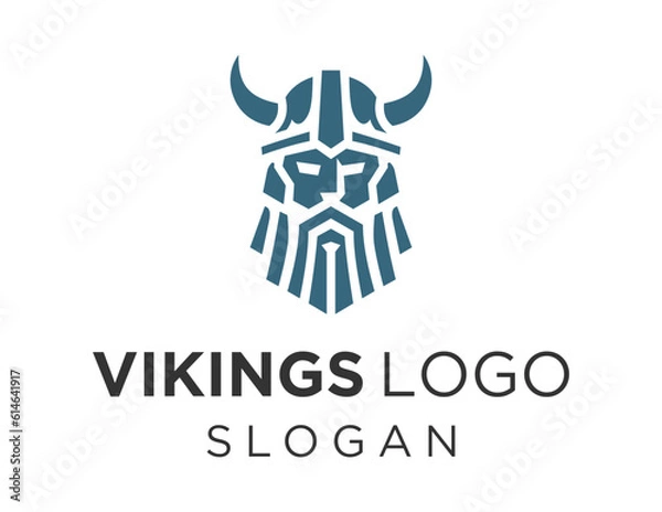 Obraz Logo design about Vikings on a white background. made using the CorelDraw application.