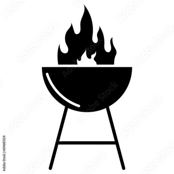 Fototapeta BBQ Icon Vector