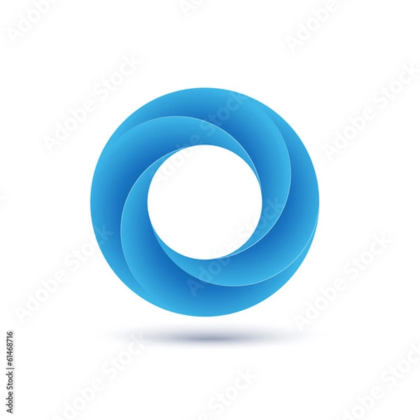 Fototapeta Impossible figure. Vector illusion.