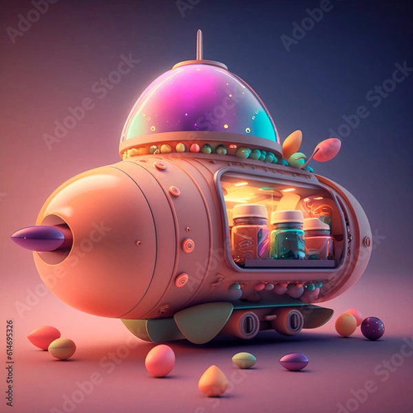 Obraz Candy Spaceship