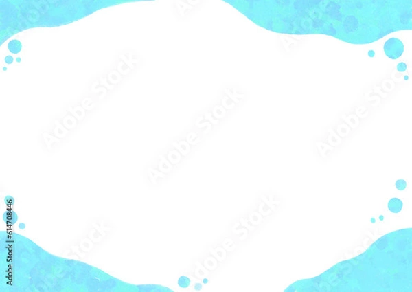 Fototapeta 水の中のようなフレーム