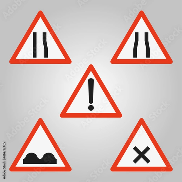 Obraz road signs vector design