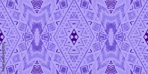 Obraz American native ornament. Seamless aztec background.