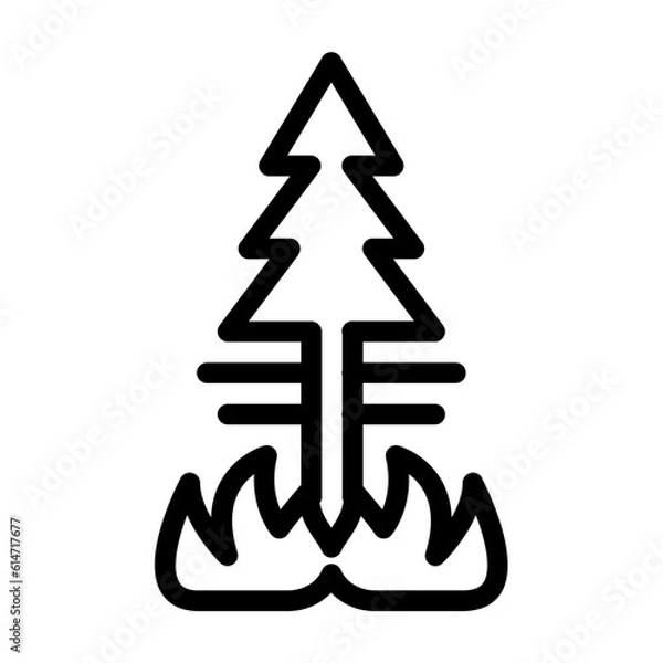 Fototapeta Forest fire