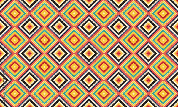 Fototapeta Abstract geometric patterns for wallpaper wrapping, pattern filling, web background, texture. Vector Illustration.	