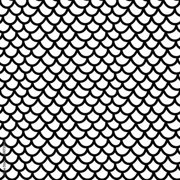 Fototapeta Abstract scales. Seamless scale pattern. Fish scale texture.
