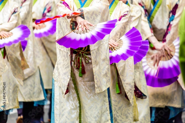 Obraz 仙台市伝統踊り　すずめ踊り子