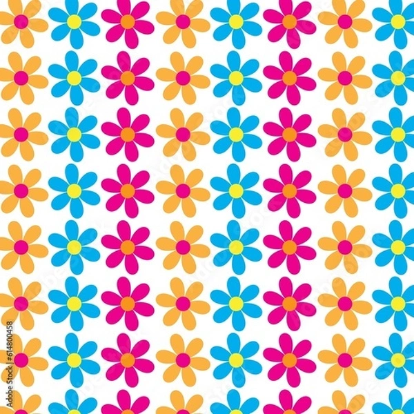 Fototapeta seamless pattern with flowers