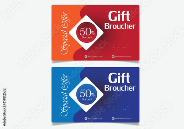 Obraz discount gift card design template