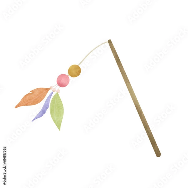 Fototapeta Cat Toys Feathers Wand