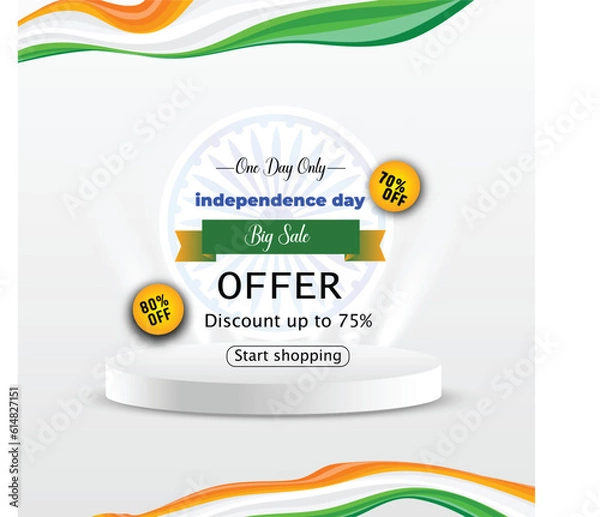 Obraz India independence day background
