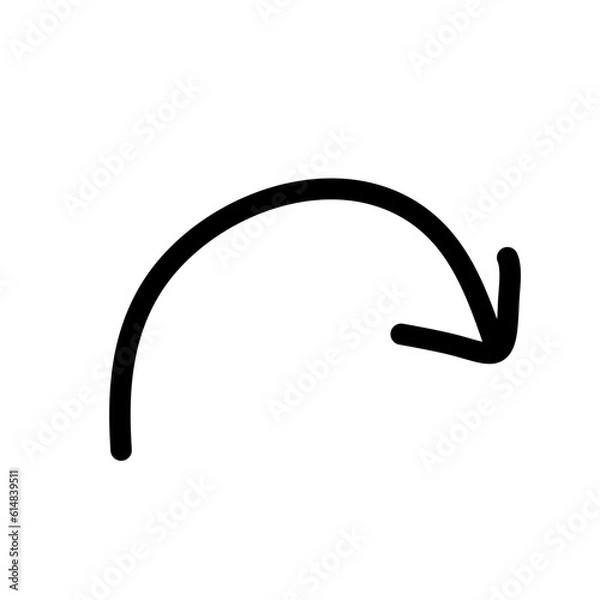 Obraz hand drawn arrow