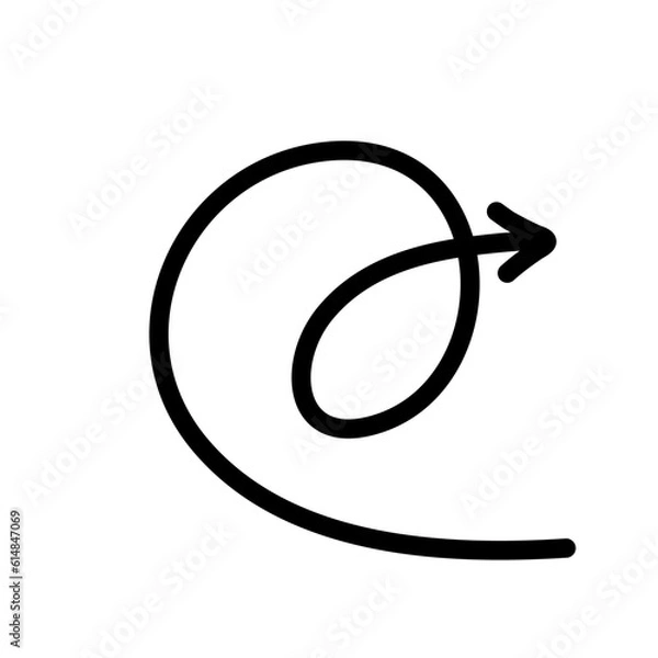 Obraz Hand drawn creative arrows.